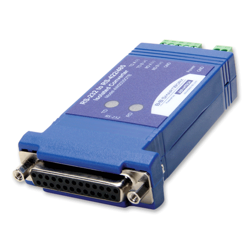 BB-4WSD25OTB - Isolated In-line Serial Converter, DB25F/Terminal Blocks ...